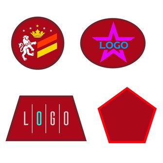 Шеврон из габардина Gabo L, красный 18313.50