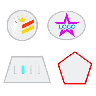 Шеврон из габардина Gabo L, белый 18313.60