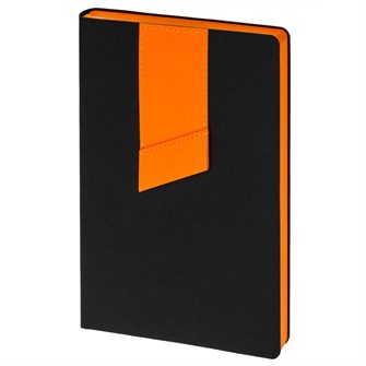 {{photo.Alt || photo.Description || 'Ежедневник Bookmark, недатированный, черный с оранжевым'}}