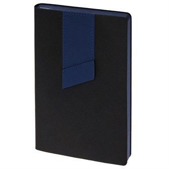 {{photo.Alt || photo.Description || 'Ежедневник Bookmark, недатированный, черный с синим'}}