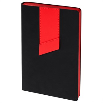 {{photo.Alt || photo.Description || 'Ежедневник Bookmark, недатированный, черный с красным'}}