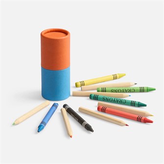 {{photo.Alt || photo.Description || 'Набор цветных карандашей с мелками Kiddo Tube, голубой с оранжевым'}}