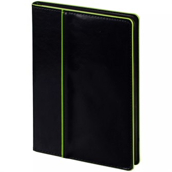 {{photo.Alt || photo.Description || 'Ежедневник Alanis, недатированный, черный с зеленым'}}