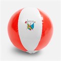 Надувной пляжный мяч Cruise, красный с белым 13441.50