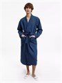 Халат вафельный Kimono, темно-синий 17267.44