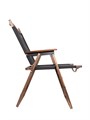 Стул MW02 складной, черный, темное дерево 64000.35