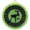 Пешеходный светоотражатель «Круг», неон-желтый 4210.89