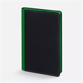 Ежедневник Nice Twice, недатированный, черный с ярко-зеленым 22041.93
