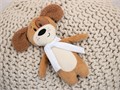 Мягкая игрушка Beastie Toys, собачка с белым шарфом 19989.01