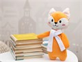 Мягкая игрушка Beastie Toys, лисенок с белым шарфом 22414.01