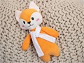 Мягкая игрушка Beastie Toys, лисенок с белым шарфом 22414.01