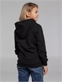 Толстовка с капюшоном детская Kirenga Kids, черная 11147.30