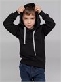 Толстовка с капюшоном детская Kirenga Kids, черная 11147.30