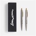 Набор из механического карандаша и ручки Poetica, золотистый 16718.01