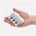 Эспандер кистевой FingerTap, серый с белым 19226.16