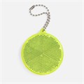 Пешеходный светоотражатель с цепочкой «Круг», неон-желтый 24210.89