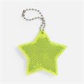 Пешеходный светоотражатель с цепочкой «Звезда», желтый неон 24211.89
