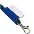 Шнурок для бейджа Tube Long, черный с синим 14006.34