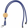 Шнурок для бейджа Tube Wood, синий 20382.40