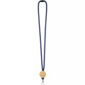 Шнурок для бейджа Tube Wood, синий 20382.40