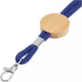 Шнурок для бейджа Tube Wood, синий 20382.40