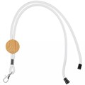 Шнурок для бейджа Tube Wood, белый 20382.60