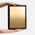 Плакетка Plaque XL, венге с золотистой пластиной 20456.00