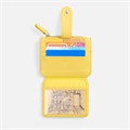 Картхолдер на молнии Unison, желтый 22109.80