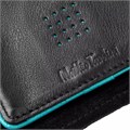 Кошелек Partinico, черный с бирюзовым 17975.34