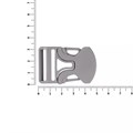 Застежка-пряжка односторонняя Triden, серый 18269.10