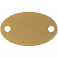 Шильдик металлический Alfa Oval, золотистый 13843.00