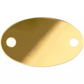 Шильдик металлический Alfa Oval, золотистый глянцевый 13843.01