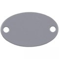 Шильдик металлический Alfa Oval, серый 13843.11