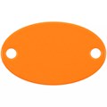 Шильдик металлический Alfa Oval, оранжевый неон 13843.22
