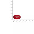 Шильдик металлический Alfa Oval, красный 13843.50