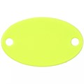 Шильдик металлический Alfa Oval, желтый неон 13843.89