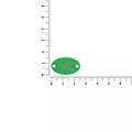 Шильдик металлический Alfa Oval, зеленый неон 13843.94