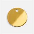 Шильдик металлический Alfa Sirkel, золотистый глянцевый 19725.01