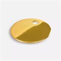 Шильдик металлический Alfa Sirkel, золотистый глянцевый 19725.01