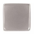 Квадратный шильдик на резинку Epoxi, матовый серебристый 16251.10