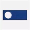 Лейбл из ПВХ с вырубкой «Круг», синий 17593.44