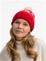 Шапка Holidale, красная с молочным 20785.56