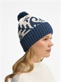 Шапка Wintertude, синяя с белым 21284.46