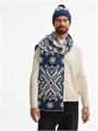Шарф Wintertude L, синий с белым 21286.46