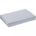 Коробка Silk с ложементом под ежедневник 13x21 см, флешку и ручку, ver. 2, серая 17238.10