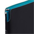 Ежедневник Flexpen Black, недатированный, черный с бирюзовым 13087.30