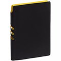 Ежедневник Flexpen Black, недатированный, черный с желтым 13087.38