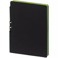 Ежедневник Flexpen Black, недатированный, черный с зеленым 13087.39