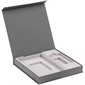 Коробка Modum с ложементом под ежедневник 13х21 см и аккумулятор, серая 17241.10