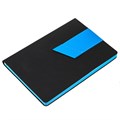 Ежедневник Bookmark, недатированный, черный с голубым 21180.14